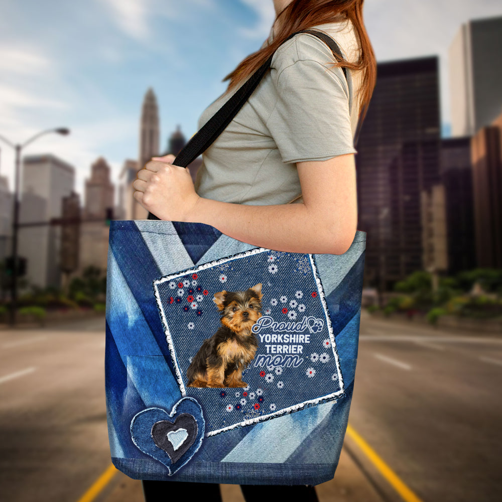 Yorkshire Terrier Pround Mom2-Cloth Tote Bag