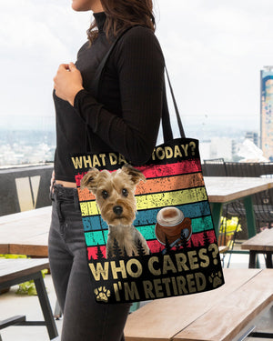 Yorkshire Terrier Who Cares-Cloth Tote Bag