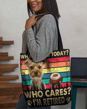 Yorkshire Terrier Who Cares-Cloth Tote Bag