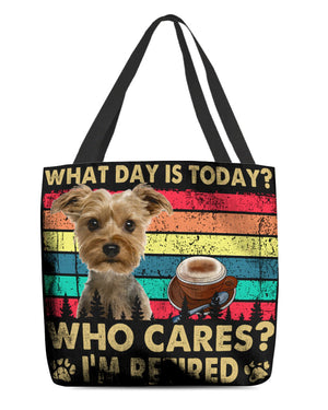 Yorkshire Terrier Who Cares-Cloth Tote Bag