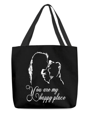 Yorkshire Terrier You Are My Happy Place-Cloth Tote Bag