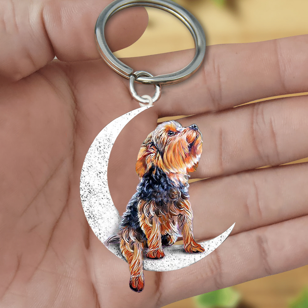 Yorkshire Terrier (1)-Sit On The Moon Keychain