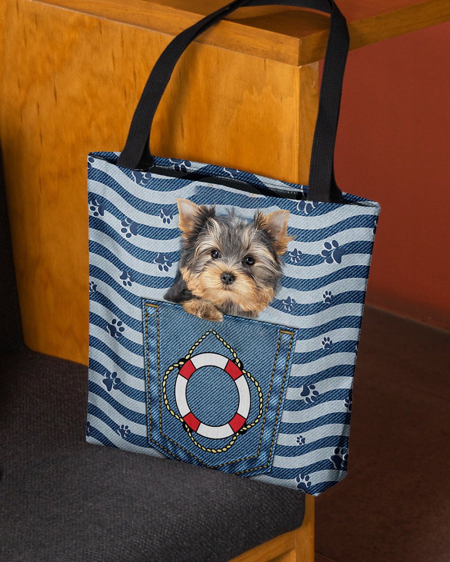 Yorkshire terrier On Board-Cloth Tote Bag