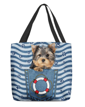 Yorkshire terrier On Board-Cloth Tote Bag