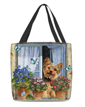 Yorkshire terrier Today I Choose Joy-Cloth Tote Bag