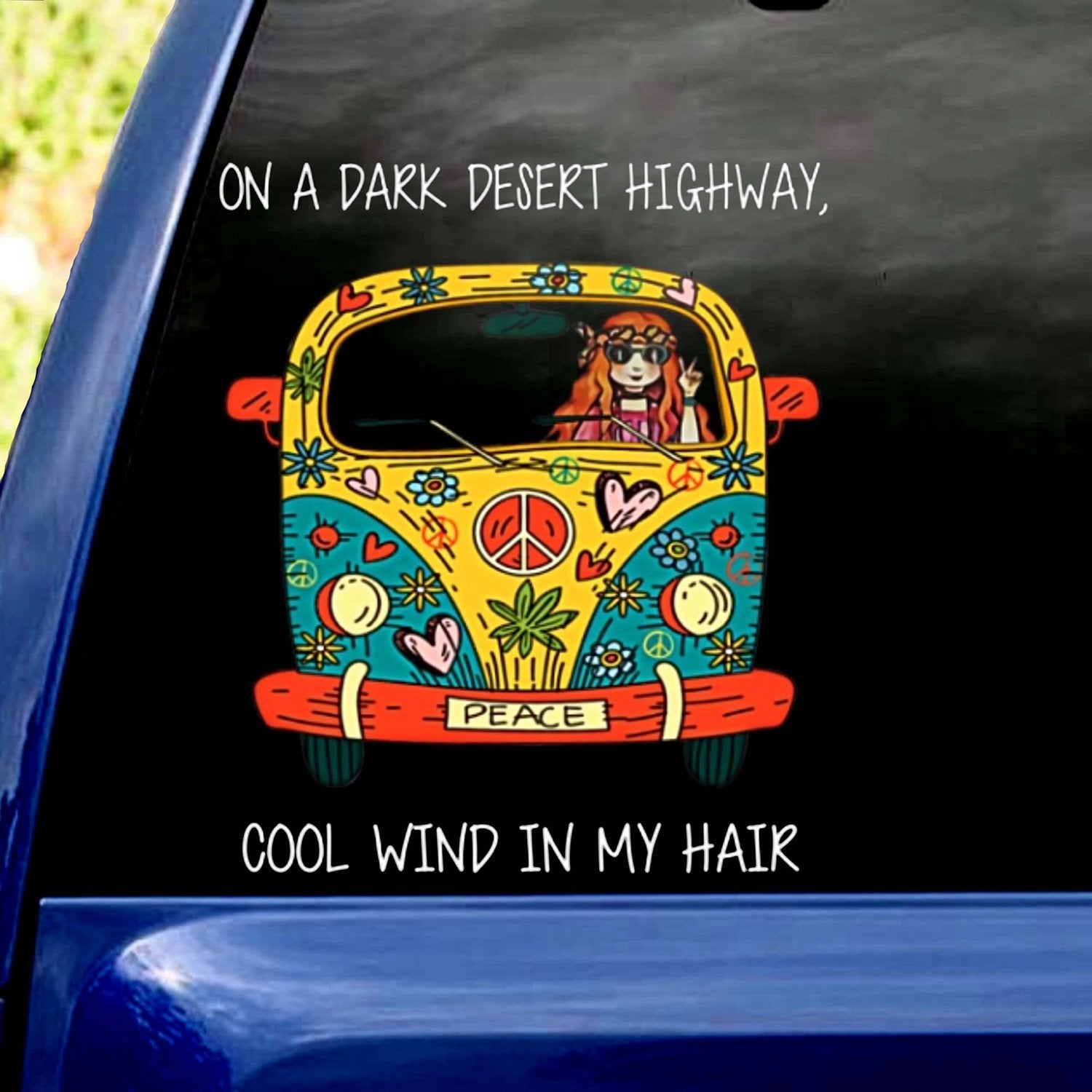 HIPPIE CAR STICKER