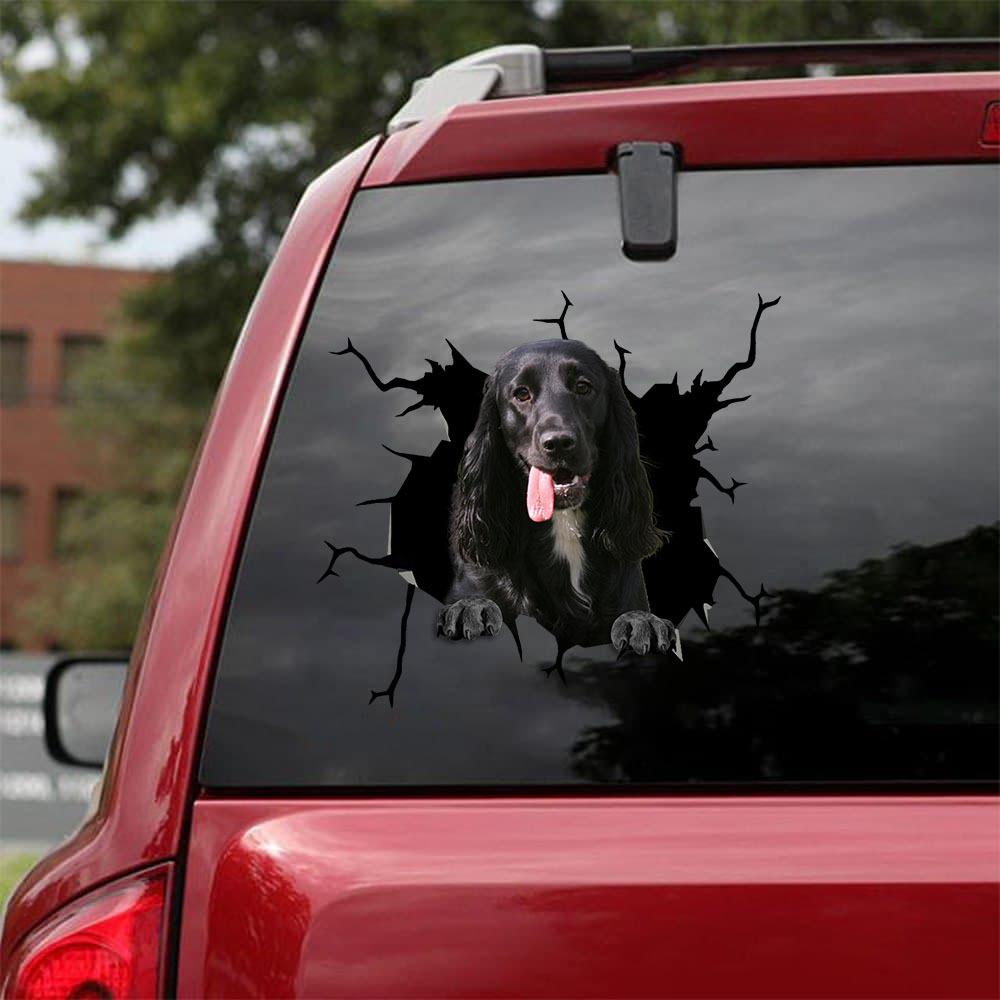 Cocker Spaniel Crack Car Sticker, Toilet Sticker, Fridge Sticker 12