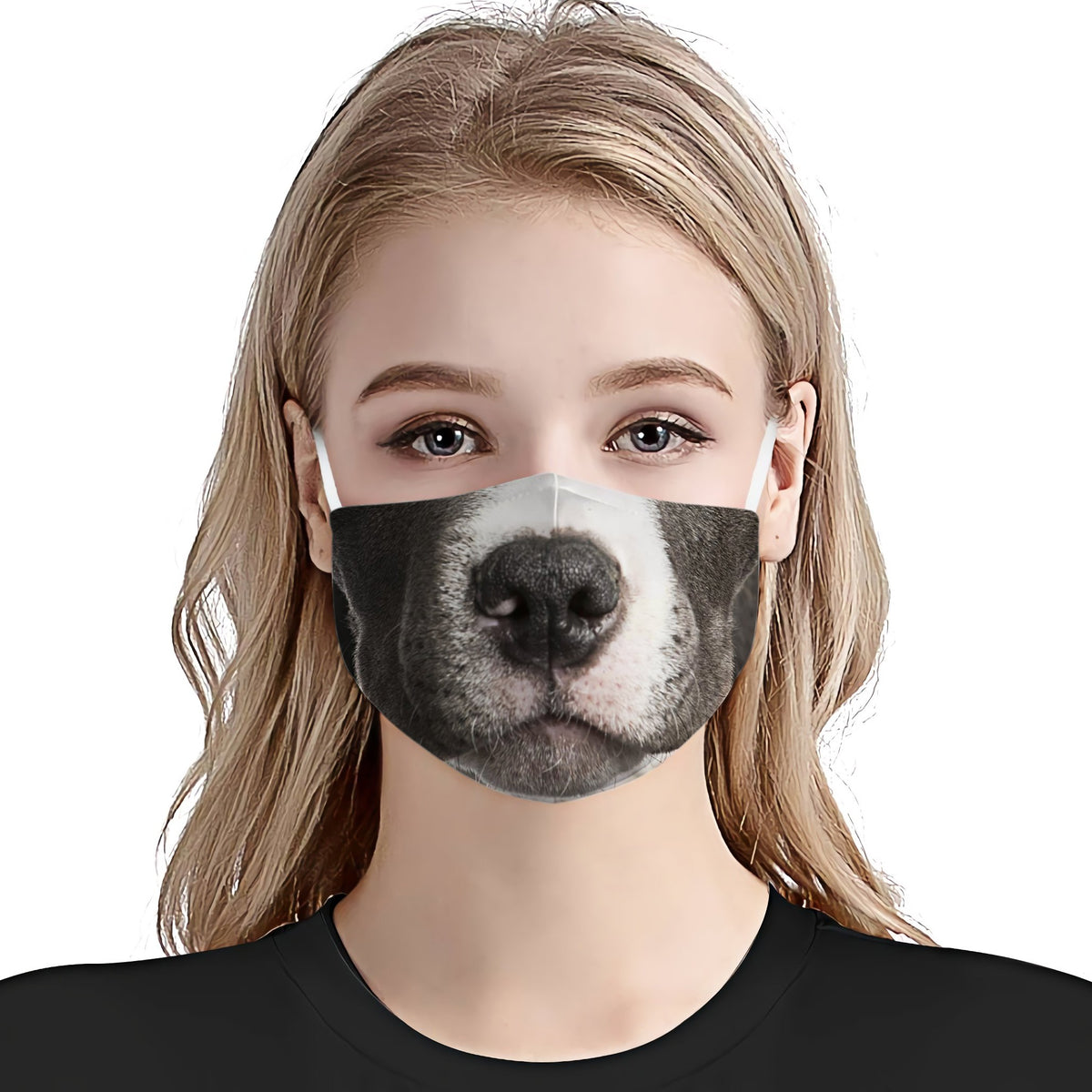 Blue Nose American Pitbull Terrier Face EZ01 Face Mask
