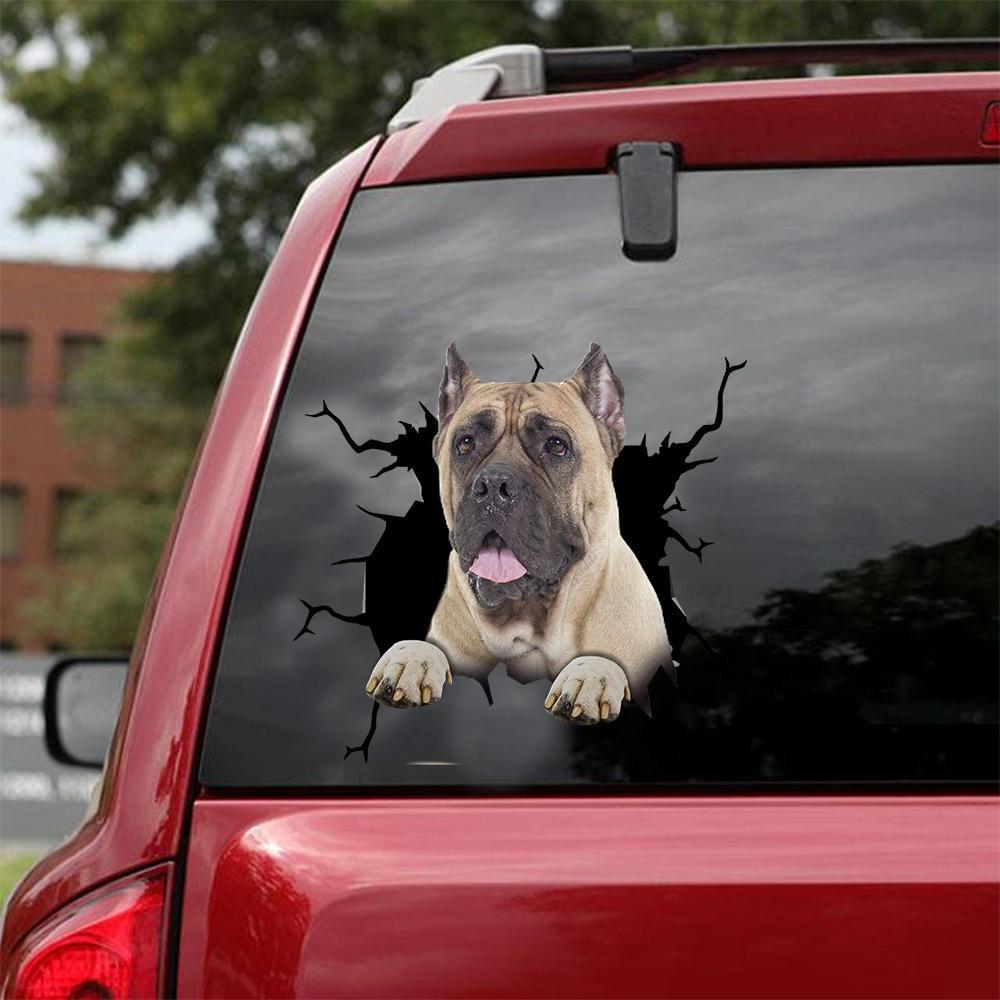 Cane Corso Crack Car Sticker, Toilet Sticker, Fridge Sticker 15