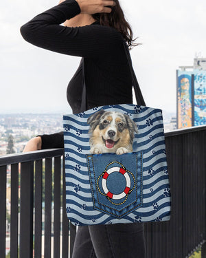 australian shepherd1 On Board-Cloth Tote Bag