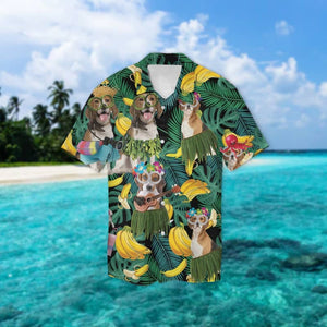 Beagle Summer Leaves Hawaiian Shirt 2