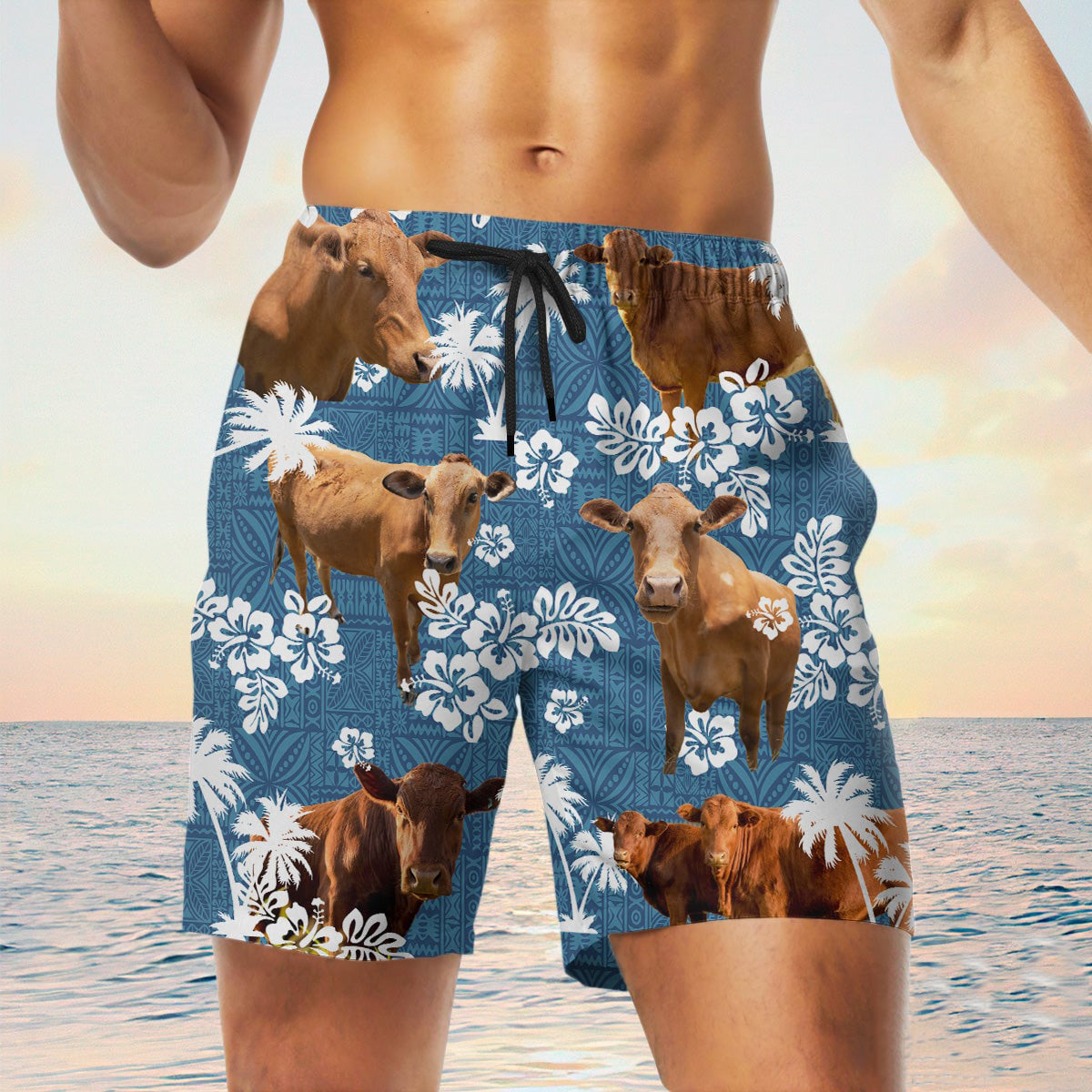 beefmaster Blue Tribal Shorts