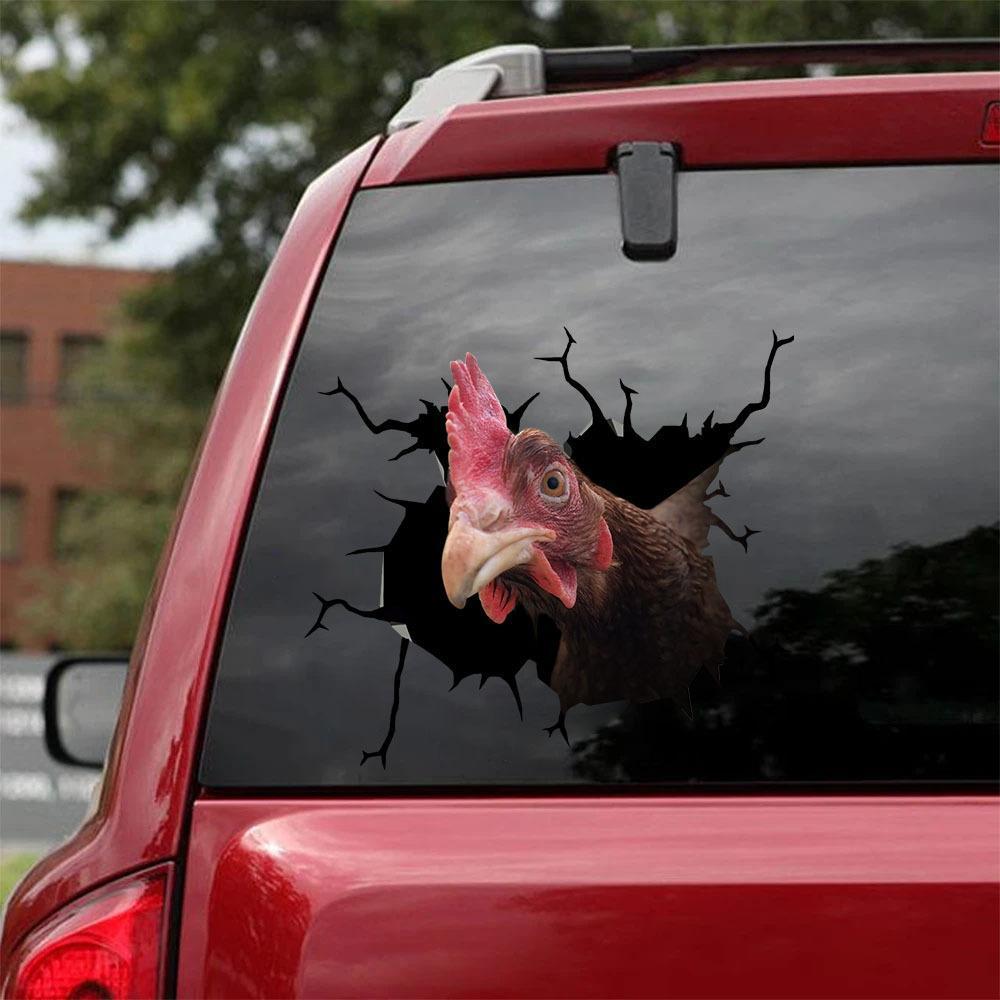 CHICKEN CRACK STICKER POULTRY LOVER 9