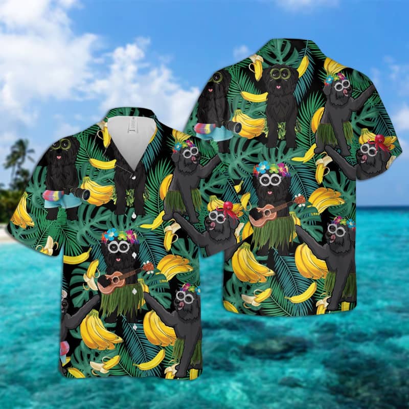 Bouvier des Flandre Leaves Hawaiian Shirt 2