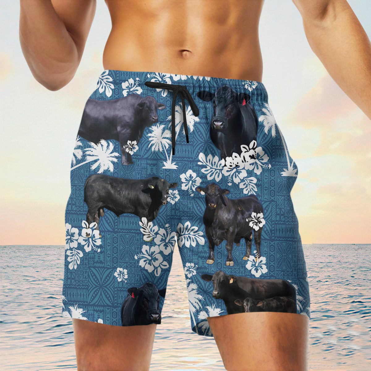 brangus Blue Tribal Shorts