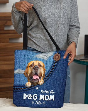 Bullmastiff-Dog Mom Life-Cloth Tote Bag