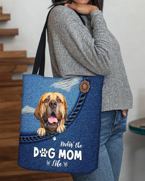 Bullmastiff-Dog Mom Life-Cloth Tote Bag