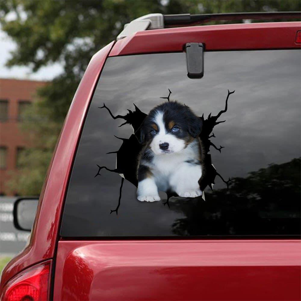 Poodle Crack Car Sticker, Toilet Sticker, Fridge Sticker 24