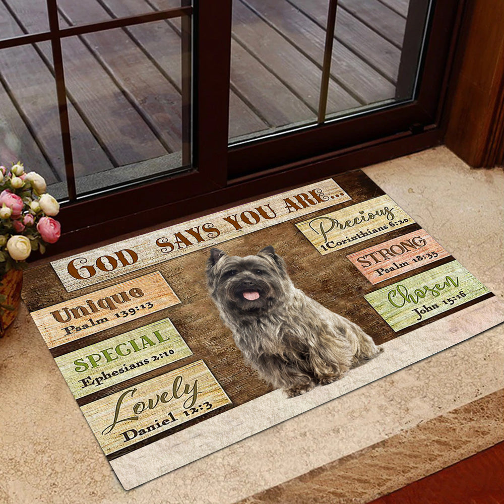 Cairn  Terrier God Says You Are Doormat