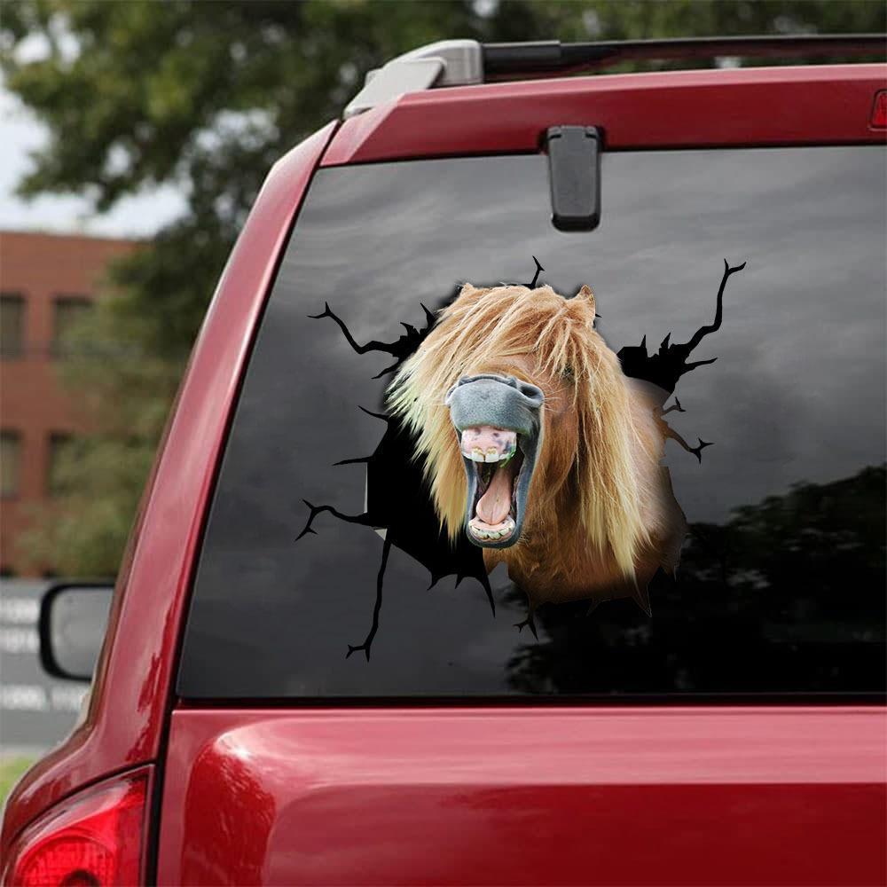 PONY HORSE CRACK STICKER CATTLE LOVER