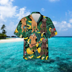 Chesapeake Bay Retriever Leaves Hawaiian Shirt 2