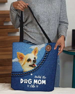 Chihuahua-Dog Mom Life-Cloth Tote Bag