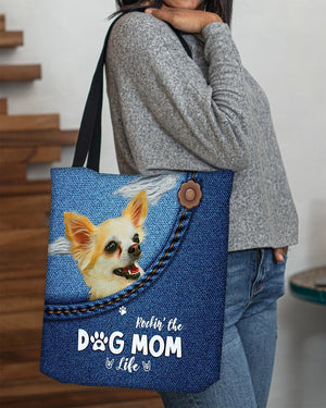 Chihuahua-Dog Mom Life-Cloth Tote Bag