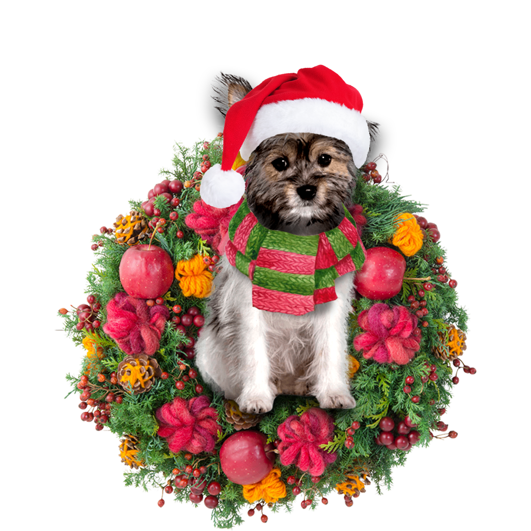 Chorkie Christmas Ornament