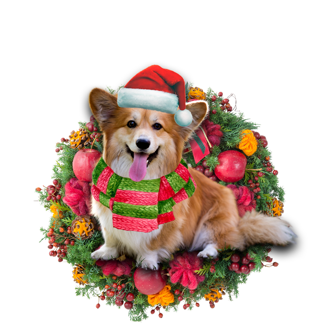Corgi Christmas Ornament
