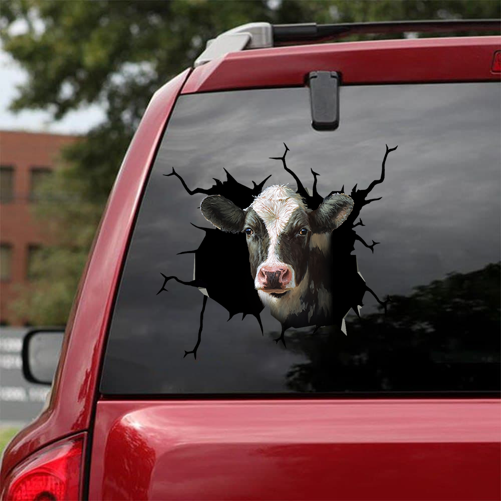 DAIRY COW CRACK STICKER CATTLE LOVER 2