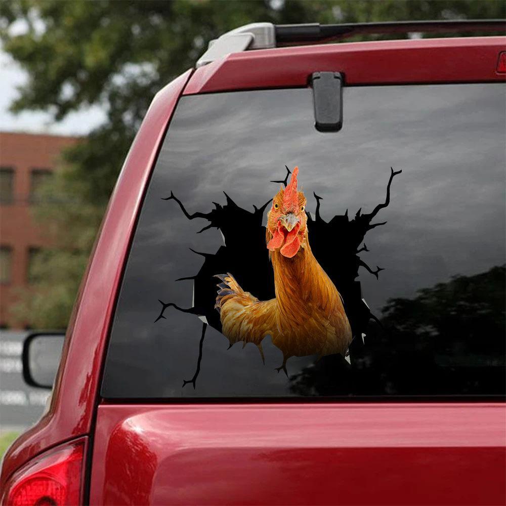 CHICKEN CRACK STICKER POULTRY LOVER
