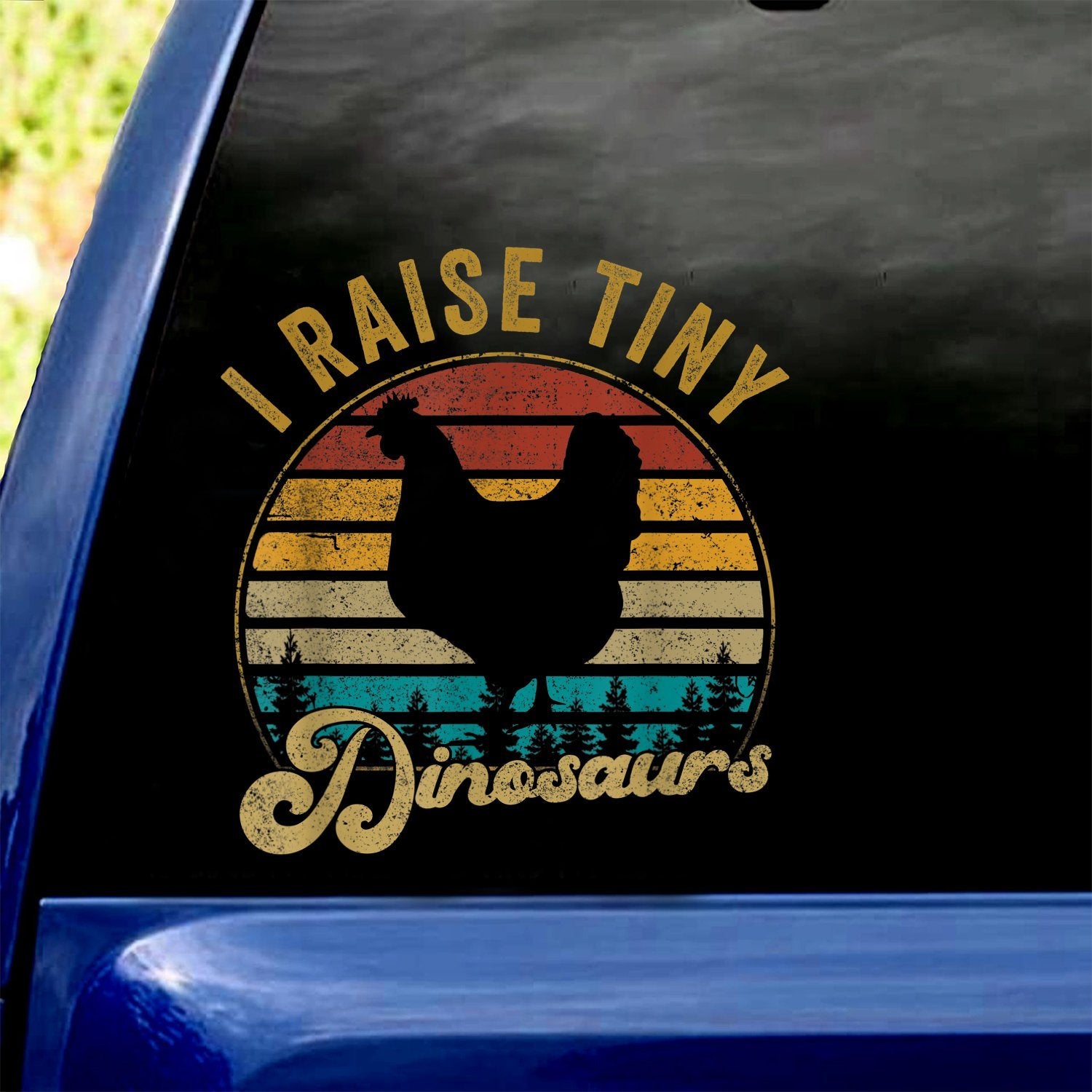 I Raise Tiny Dinosaurs Car Sticker