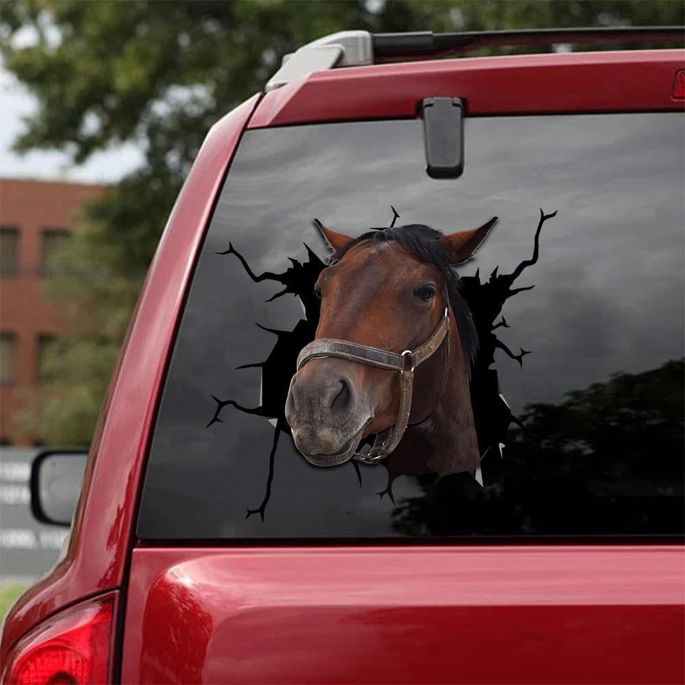 Horse Crack Car Sticker Cattle Lover (40)