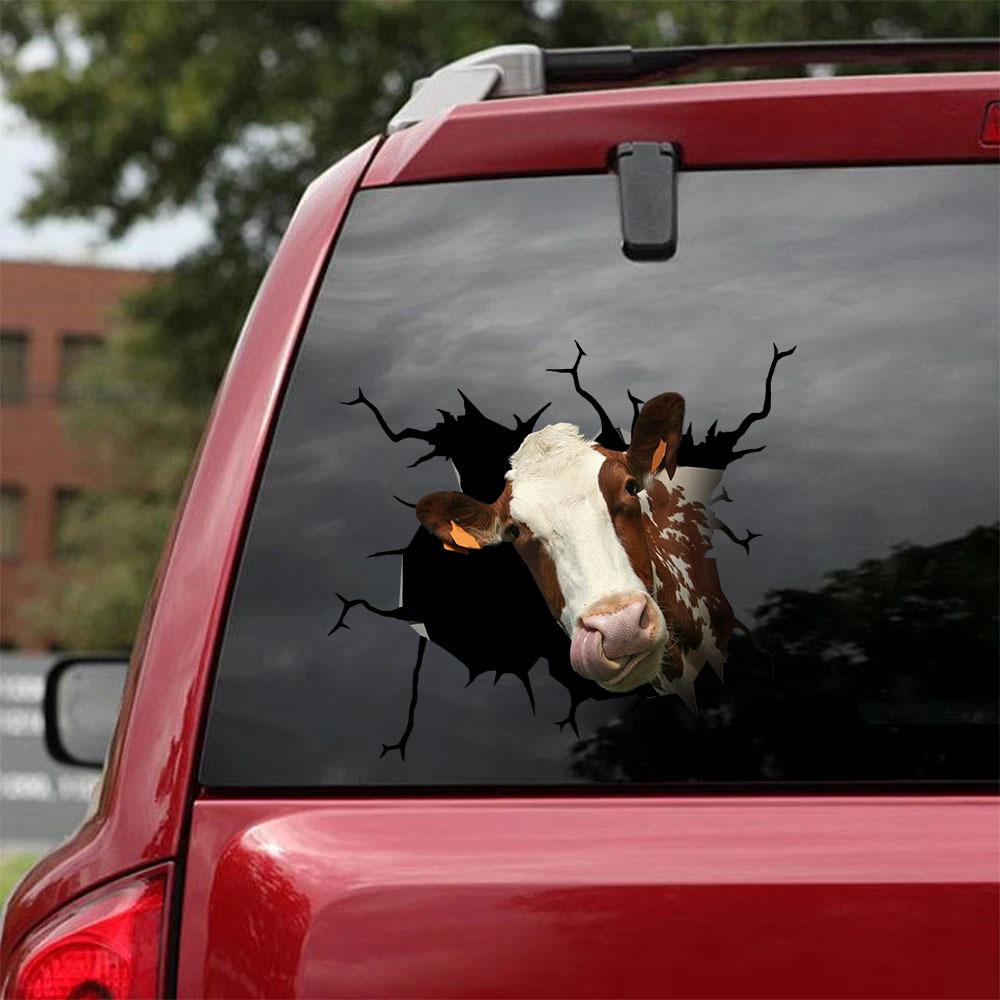 DAIRY COW CRACK STICKER CATTLE LOVER 2