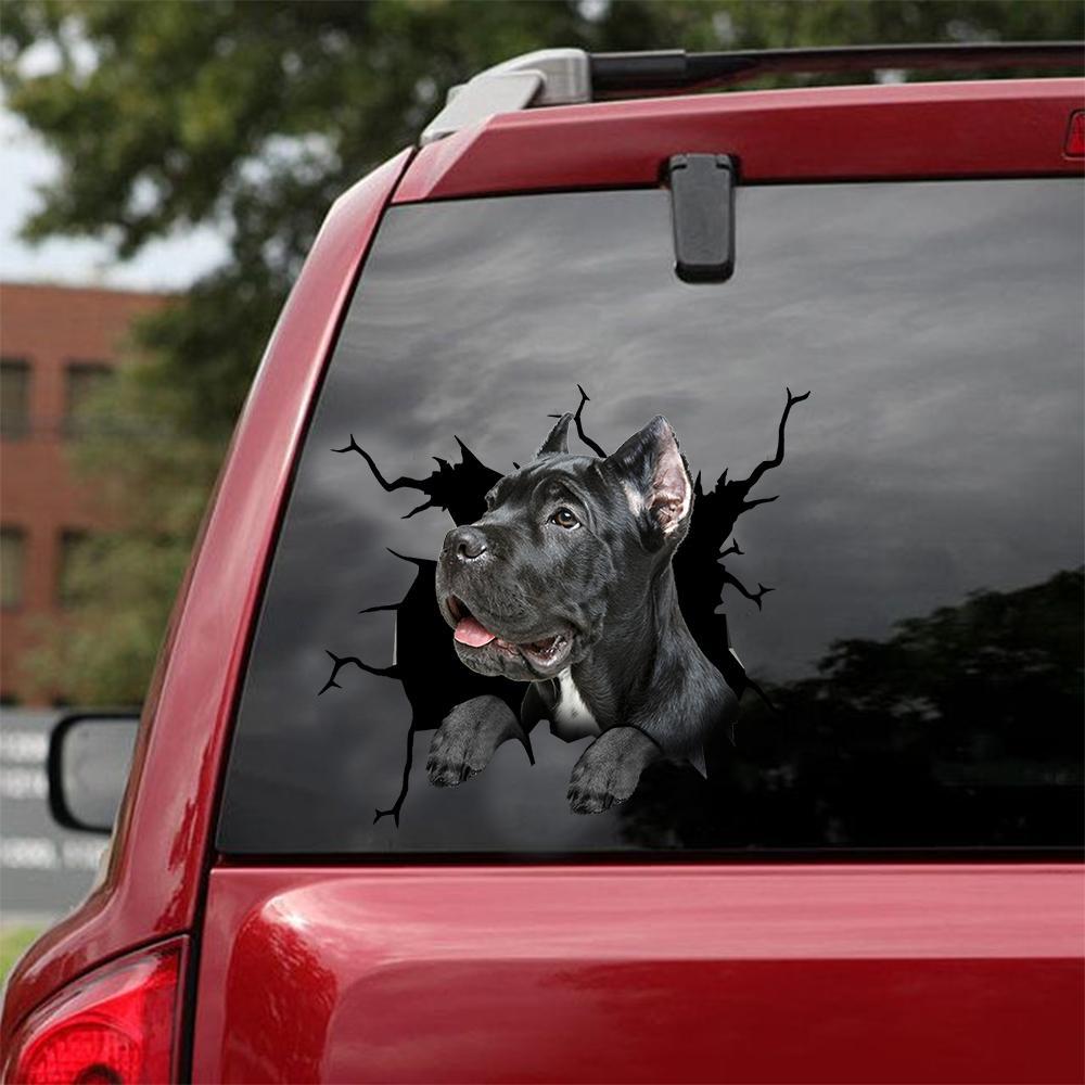 Cane Corso Crack Car Sticker, Toilet Sticker, Fridge Sticker 18