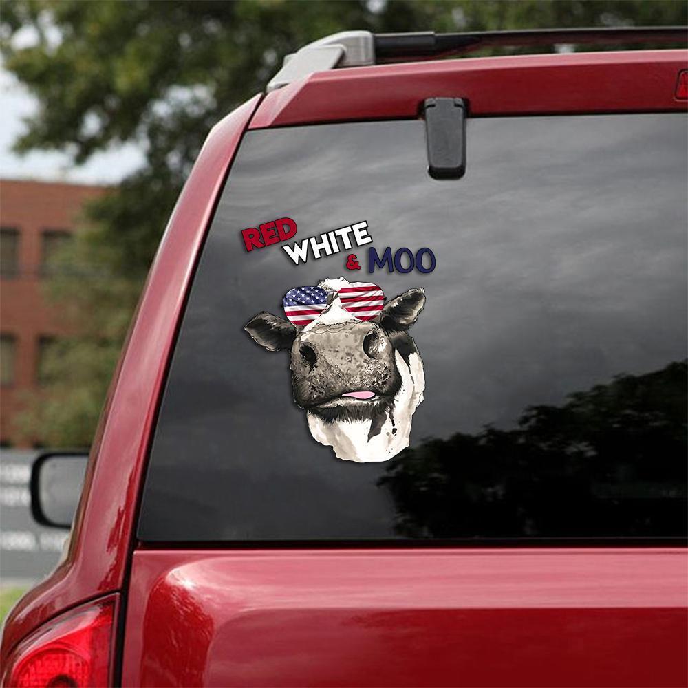 Cow Moo Car Sticker Cow Lovers