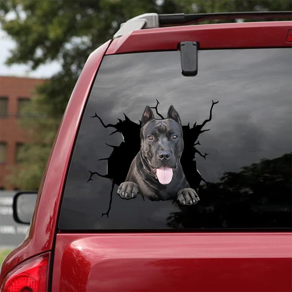 Pitbull Crack Car Sticker, Toilet Sticker, Fridge Sticker 2