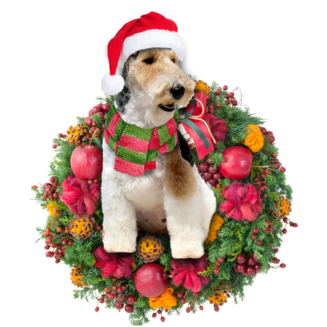 Fox Terrier Christmas Ornament