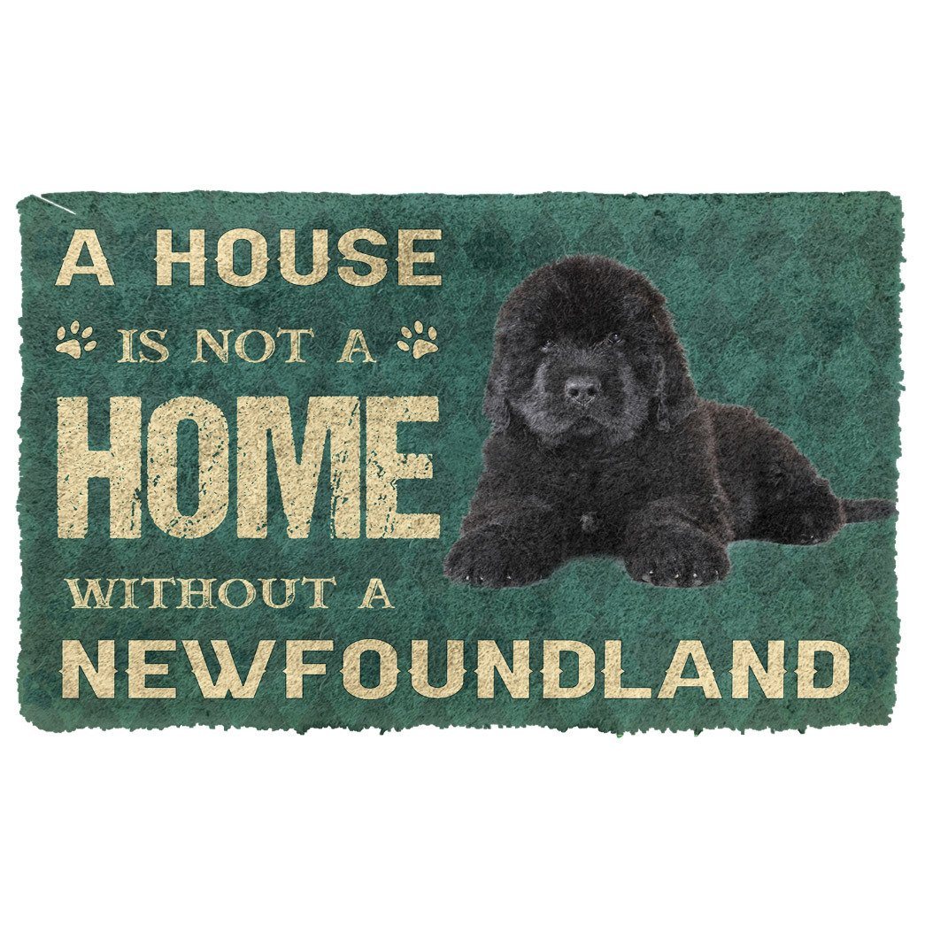 Bugybox 3D A House Is Not A Home Newfoundland Dog Doormat