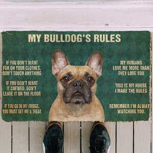 Bugybox 3D Bulldog's Rules Doormat