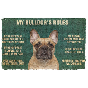 Bugybox 3D Bulldog's Rules Doormat