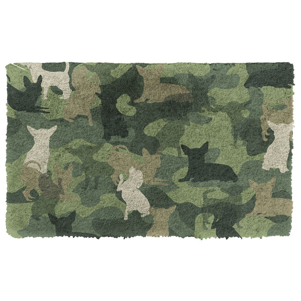 Bugybox 3D Chihuahua Camo Doormat