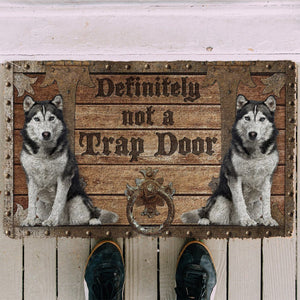 Bugybox 3D Definitely Not A Trap Door Husky Doormat
