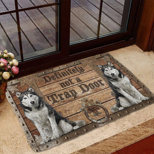Bugybox 3D Definitely Not A Trap Door Husky Doormat