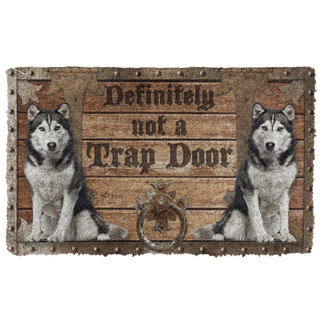 Bugybox 3D Definitely Not A Trap Door Husky Doormat