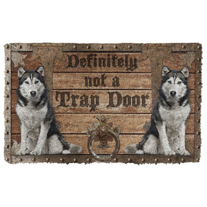 Bugybox 3D Definitely Not A Trap Door Husky Doormat