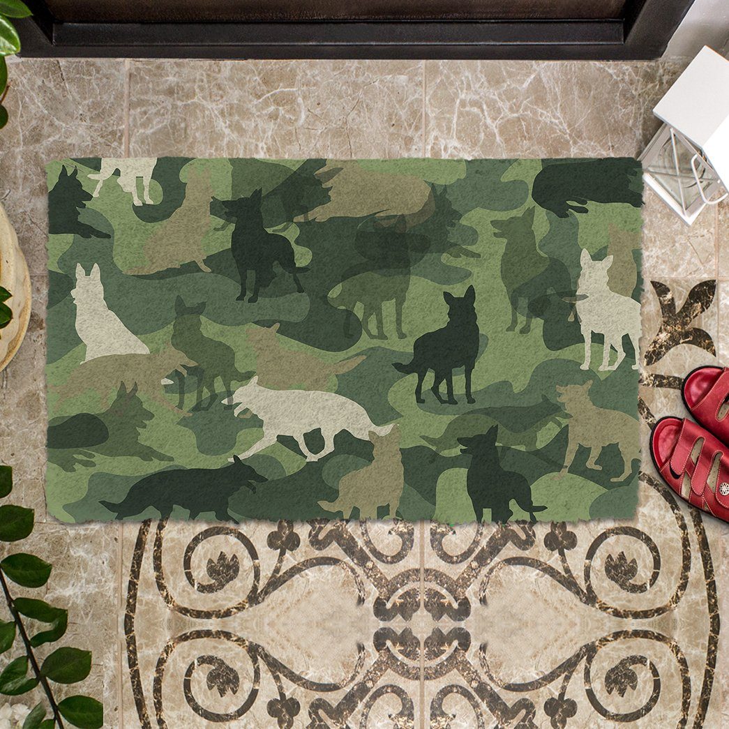 Bugybox 3D German Shepherd Camo Doormat
