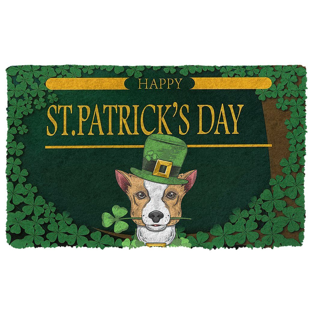 Bugybox 3D Happy St Patrick Day Beagle Doormat