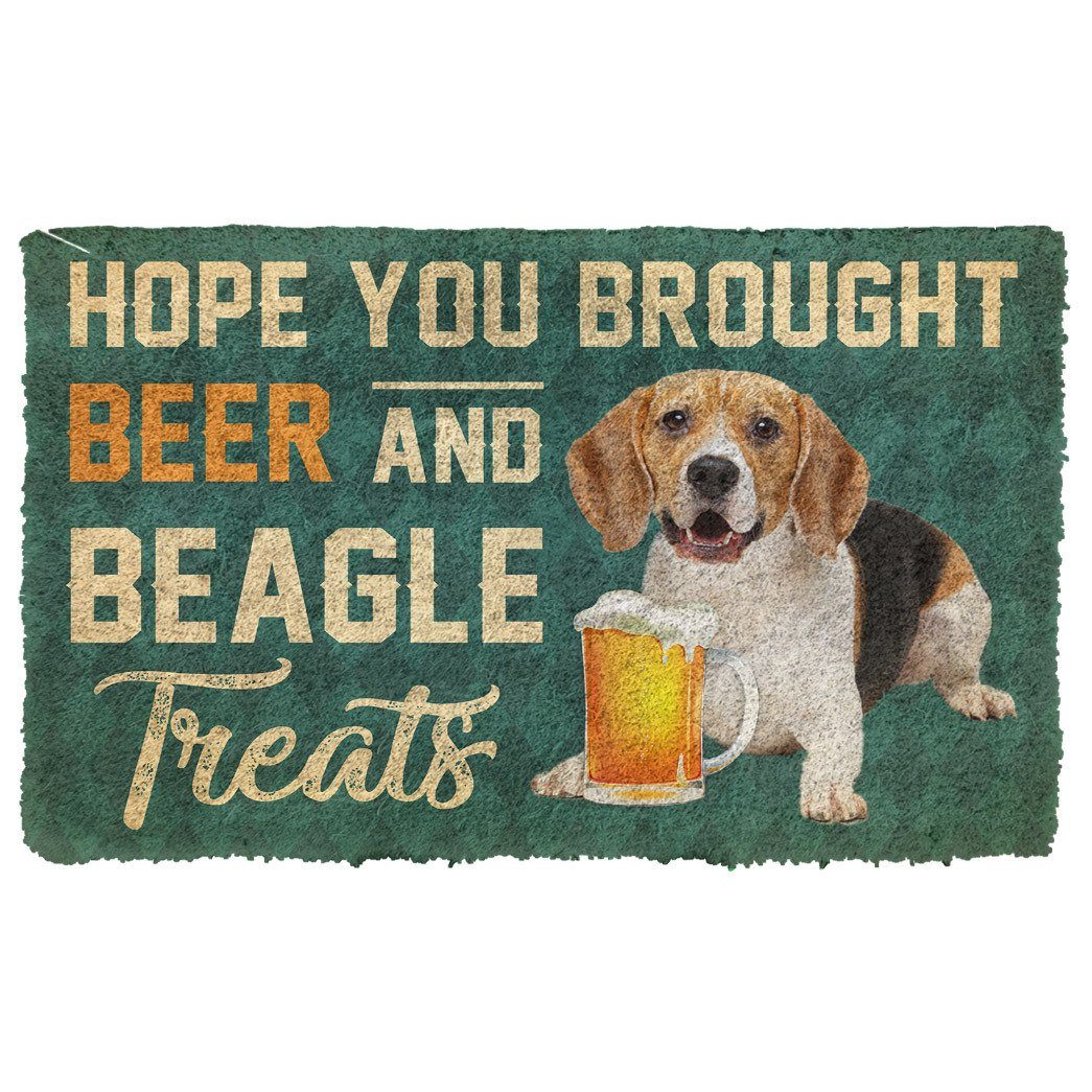 Bugybox 3D Hope You Brought Beer And Beagle Treats Doormat