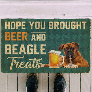 Bugybox 3D Hope You Brought Beer And Boxer Treats Doormat